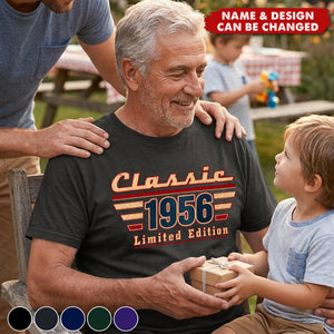 Custom T-shirt - Personalized Father's Day Birthday Gifts For Dad, Grandpa, Family, Yourself - Generations Built On Love
