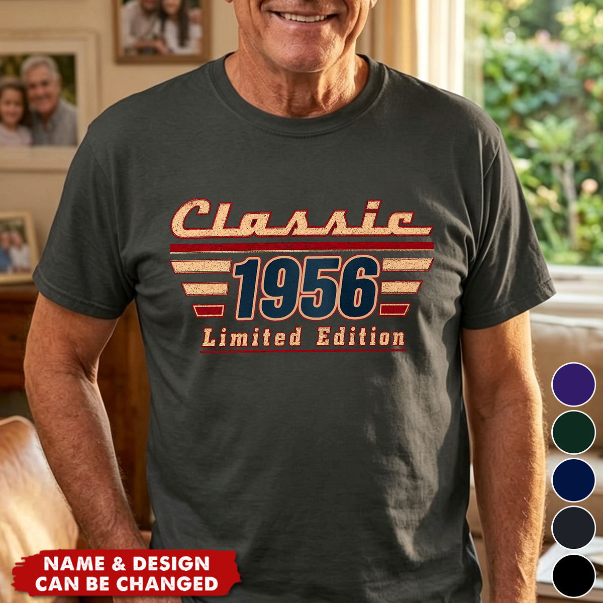 Custom T-shirt - Personalized Father's Day Birthday Gifts For Dad, Grandpa, Family, Yourself - Generations Built On Love