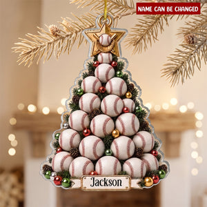 Custom Sport Acrylic Ornament - Personalized Christmas Birthday Gifts For Sports Fans, Sports Lovers